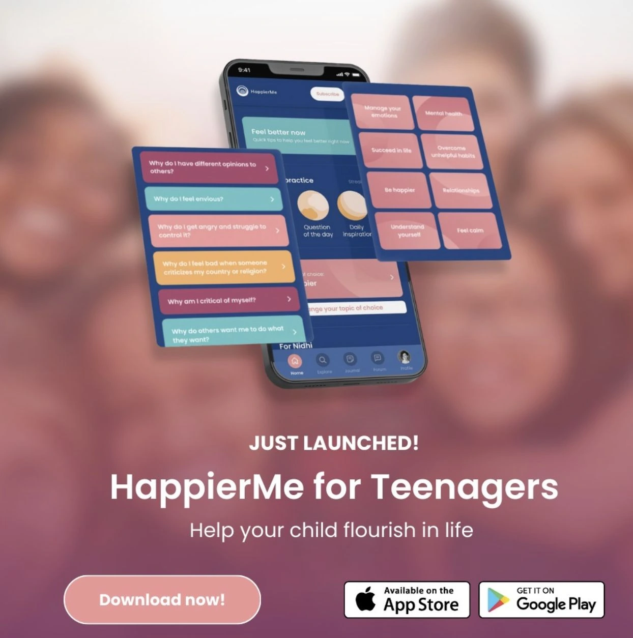 HappierMe project preview
